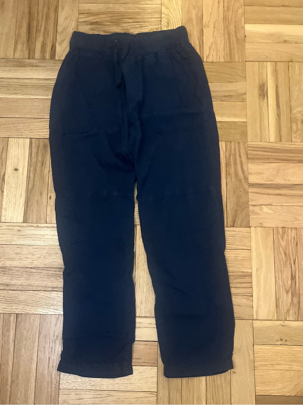 Bella Dahl Navy Elastic Waist Drawstring Pants size 24